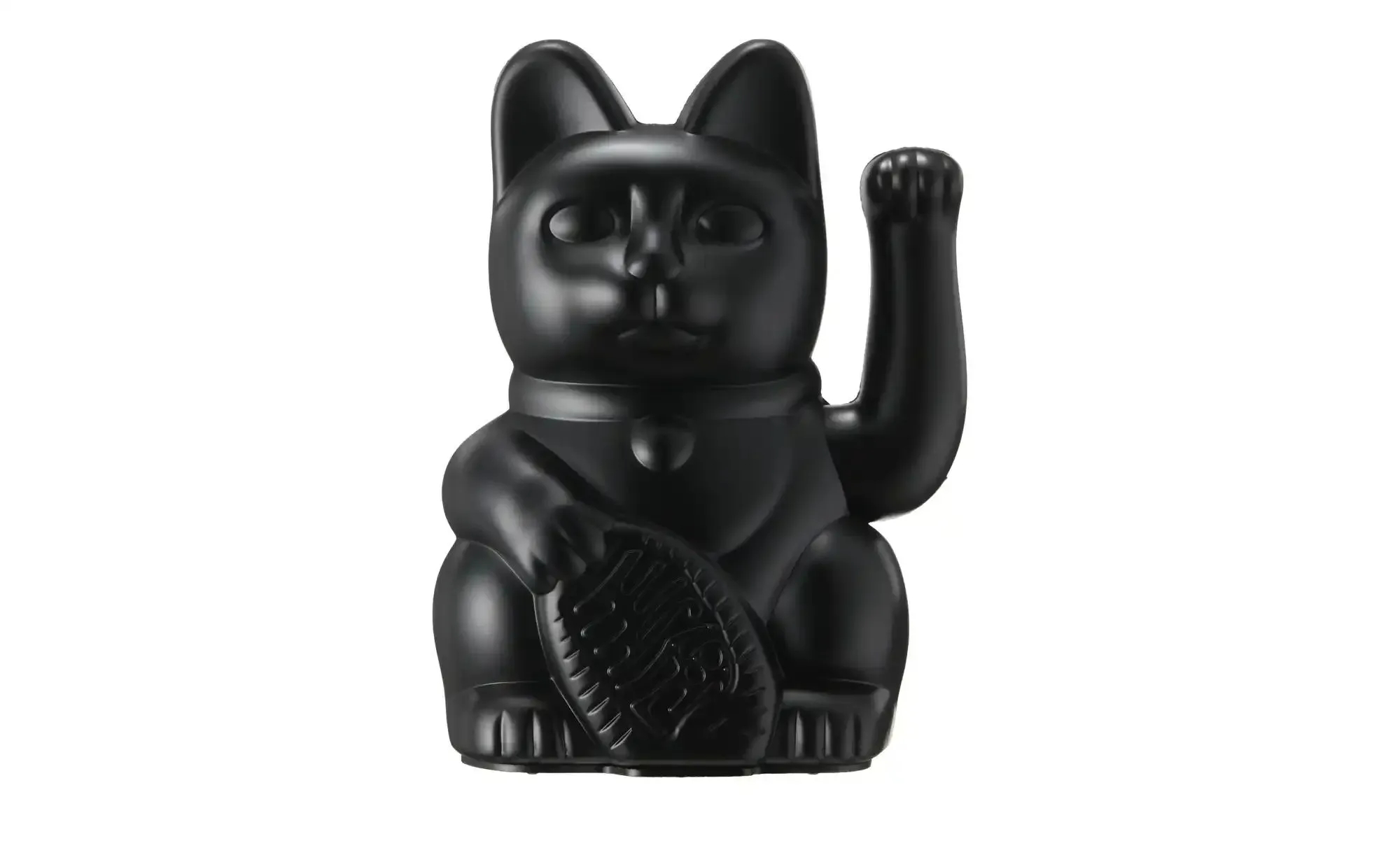 DONKEY Winkekatze   , schwarz , Kunststoff , Maße (cm): B: 8,5 H: 15