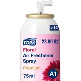 TORK Lufterfrischer Spray mit Blütenduft A1, Frischeduft, 12 Flaschen, 236052