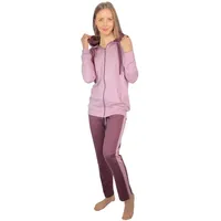 Consult-Tex Hausanzug Damen Hausanzug Homewear Suit DW770 (Spar-Set, 1 Stück) Freizeitanzug / Hausanzug mit Streifenmuster rosa 44/46