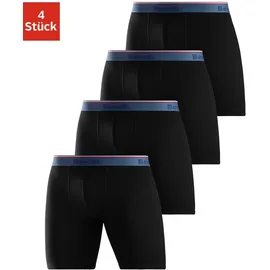BENCH Langer Boxer schwarz M 4er Pack