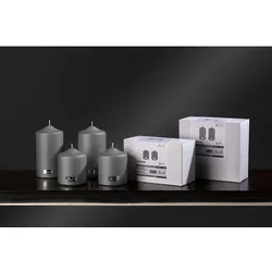 Kerzen-Set CANDLE - grau