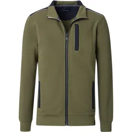 CasaModa Sweatjacke in Dunkelgrün | Gr.: 4XL