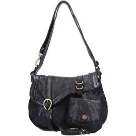 Campomaggi Schultertasche Leder Schwarz