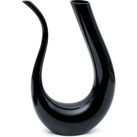 Intirilife Wein Dekanter Karaffe U-Form Serviergefässe, Schwarz