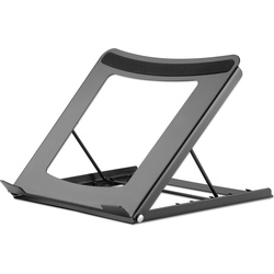 Manhattan MH, Foldable Steel Laptop/Tablet Stand, Notebook Ständer, Schwarz