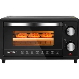 Woltu Minibackofen 10 Liter Schwarz