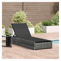 vidaXL Sonnenliege 69 x 200 x 27 cm Grau