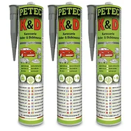 Petec K&D Karosserie Klebe- Dichtmasse grau