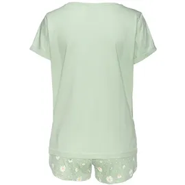 vivance dreams by lascana Shorty Pyjama jade-gemustert 40/42