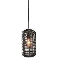 Good & Mojo Good&Mojo, Schwarz Holz, Rattan, 18x35x18 cm,