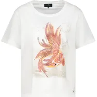 Monari T-Shirt »Shirt Schmuck Goldfisch«, Mit Rundhalsausschnitt, Gr. 40,