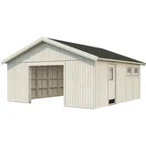 Palmako Garage Andre 28,5 m2 Kit Natur Unbehandelt 557 cm x 576 cm Nordic+