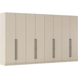 Rauch Kleiderschrank RAUCH "Drehtürenschrank Schrank Garderobe Wäscheschrank Schlafzimmer AVOLA", beige (beige (champagner)), B:360cm H:229cm T:54cm, Holzwerkstoff, Schränke, Kleiderschrank, mit hochwertigen Stangengriffen in Schwarz aus Metall MADE IN GERMANY,
