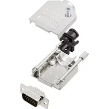 AMPHENOL L17DTZK09+L717HDE15P D-SUB Stiftleisten-Set 180° Polzahl: 15 Lötkelch 1St.