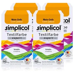 simplicol Textilfarbe expert Mais-Gelb 1701 4er Pack
