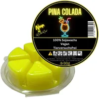 WonderWax Duftwachs WonderWax® Duftwachs Kreis 6 pcs Neon (Pina Colada), Duftrichtung: Pina Colada