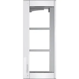 Legrand Abdeckrahmen + Modulträger 3 Module SFERA Aluminium Allwhite