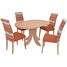 moebel-direkt-online möbel direkt online Tischgruppe- 5teilig Klara