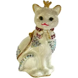 Signes Grimalt  Statuetten und Figuren Gato Miniatur Box  in Beige, Einheitsgrösse