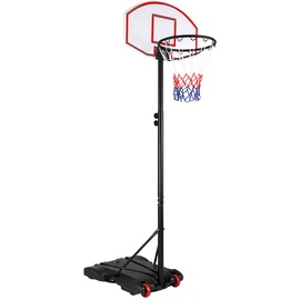 Sportana® Basketballkorb höhenverstellbar 179-210cm mit Rollen