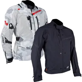 Leatt Adv Flowtour 7.5 Textiljacke Grau/Hellgrau/Schwarz/Rot 3XL