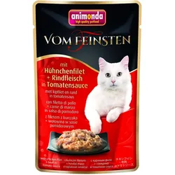 Animonda Vom Feinsten mit Hühnchenfilet + Rindfleisch in Tomatensauce 18x50 g