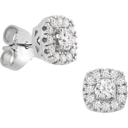 Damen Ohrstecker, 585er Gold mit 26 Diamanten zus. ca. 0,50 Karat