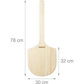 Relaxdays Pizzaschieber Holz XXL