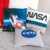Nasa Dekokissen 40 x 40 cm Weiß