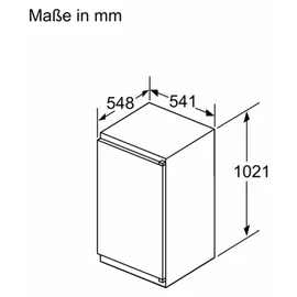 Neff KI1311SE0 Einbaukühlschrank (165 l, 1021 mm hoch)
