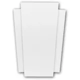 PROFHOME DECOR Byblos Regalfront Zierelement weiß 2 St. 9,5 x 12,6 x 4,1 cm