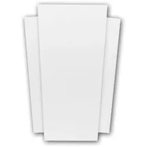 PROFHOME DECOR Byblos Regalfront Zierelement weiß 2 St. 9,5 x 12,6 x 4,1 cm