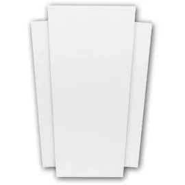 PROFHOME DECOR Byblos Regalfront Zierelement weiß 2 St. 9,5 x 12,6 x 4,1 cm