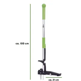 Baumarktplus Unkrautstecher Löwenzahnentferner Unkrautentferner 100 cm Länge inkl. 4 Krallen Gartenhelfer