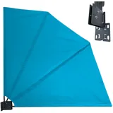 Quick Star Windschutz 140 x 140 cm Blau Polyester 2 St.
