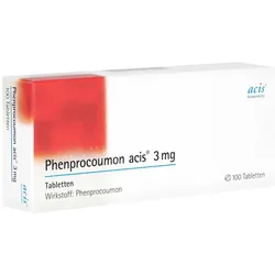 Phenprocoumon acis 3 mg Tabletten 100 St