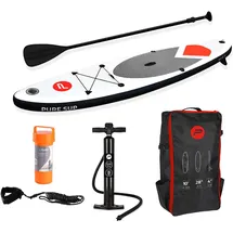 Pure2Improve Paddle Board Set 305 x 71 cm grau/rot
