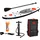 Pure2Improve Paddle Board Set 305 x 71 cm grau/rot