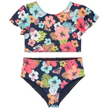 Roxy Bustier-Bikini Morning Flower Set Blau 5