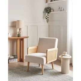 Beliani Sessel HOJBY Stoff 72 x 71 x 70 cm Hellbeige