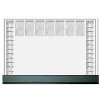 SIGEL HO365 Papier-Schreibtischunterlage mit Schutzleiste, 2-Jahres-Kalender 2022 2023, ca. DIN A2 , 40 Blatt, Schreibunterlage in nachhaltiger Verpackung