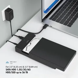 Logilink Festplattengehäuse UA0460 SATA HDD/SSD USB-C