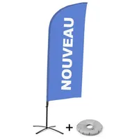 Showdown Displays Beachflag - Komplett-Set - Neu - Französisch
