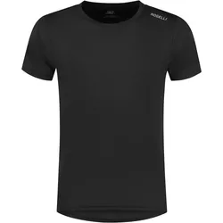 Laufshirt Kurzarm Herren Atmungsaktiv Sport-T-Shirt Schwarz XS