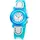 JACQUES FAREL KFW 4333 3 bar Kunststoffgehäuse blau Silikonarmband blau onesize