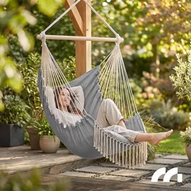 Maltec Hängesessel Cocoon Hellgrau
