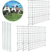 Teichzaun Steckzaun Wildzaun Gartenzaun Tiergehege Zauntor Unterbogen 5x - Vingo