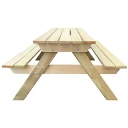 vidaXL Picknicktisch 150x135x71,5 cm Holz