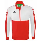 Erima Six Wings Worker Trainingsjacke rot/weiß XL