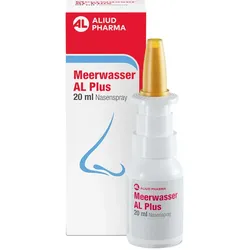 Meerwasser AL Plus Nasenspray zur Befeuchtung und Pflege bei Schnupfen